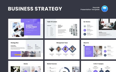 Business Strategy Keynote Presentation Template