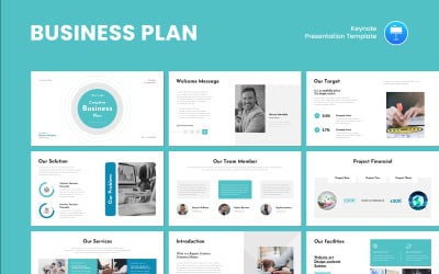 Financial. Business Plan Keynote Presentation Template