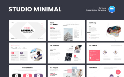 Mall för keynote-presentation i Studio Minimal