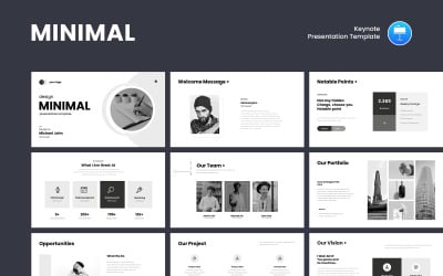 Nuovo modello di presentazione Keynote minimale