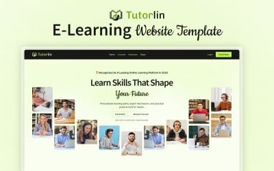 Tutorlin - Modello di sito web per corsi online e formazione