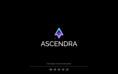 Gradient Modern Letter A Logo Design 1243