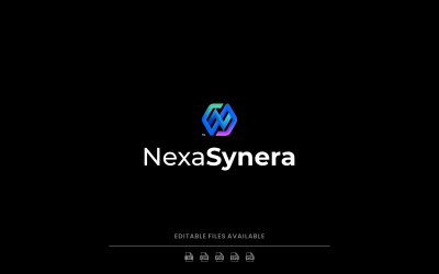 Gradient Modern Letter N Logo Design