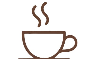 Minimal Coffee Cup Vector Illustration