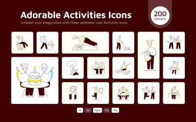 Modern Activities Icons Bundle