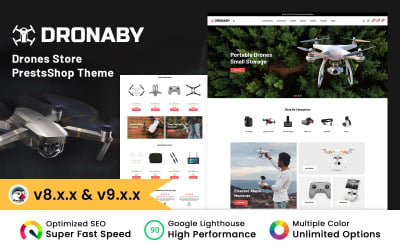 Dronaby - Drone&amp;#39;lar, CCTV ve Tek Ürünlü PrestaShop Teması