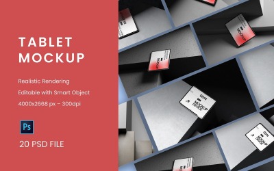 Modern Tablet Ekranı Maket Paketi