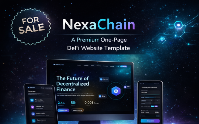 NexaChain | Cryptocurrency | Blockchain | Landing Page Template