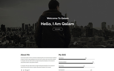 Qalam – Szablon strony internetowej portfolio osobistego i projektanta