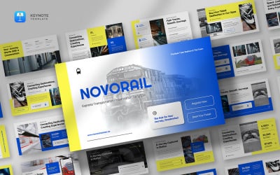 Transportation Train Keynote Template - Novorail