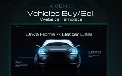 Vehic: Шаблон Next.js для ринку преміальних автомобілів
