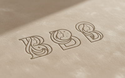 Luxury Letter B Spa Beauty Cosmetic Logo – Elegant Feminine Monogram Collection