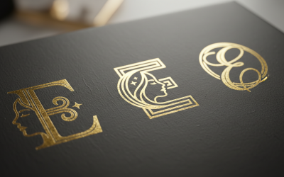 Luxury Letter E Spa Beauty Cosmetic Logo – Elegant Feminine Monogram Collection