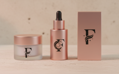 Luxury Letter F Spa Beauty Cosmetic Logo – Elegant Feminine Monogram Collection