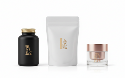 Luxury Letter L Spa Beauty Cosmetic Logo – Elegant Feminine Gold Monogram Collection