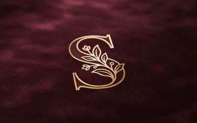 Luxury Letter S Spa Beauty Cosmetic Logo – Elegant Gold Feminine Monogram Collection