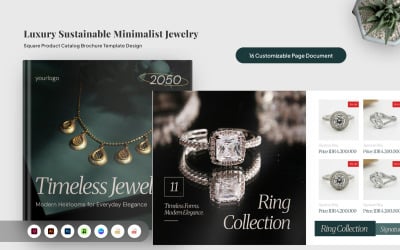 Elegant Ethical Jewelry Square Brochure
