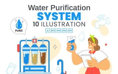 10 Water Purification System Illustration