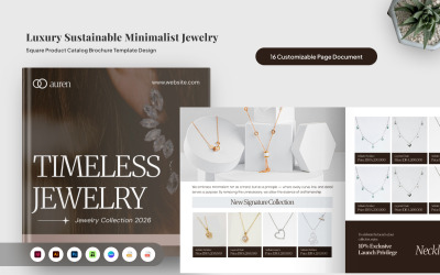 Luxury Minimalist Jewelry Catalog Brochure
