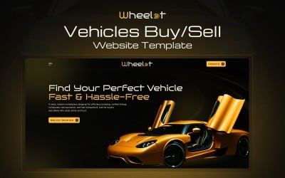 Wheelot - Plantilla de sitio web para compraventa de vehículos