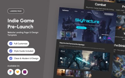 Aetherion - Indie Game Pre-Launch Landing Page