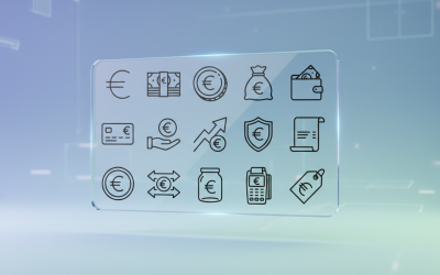 Набор векторных иконок Euro Finance &amp;amp; Payment Line Icons – Banking, Money &amp;amp; Investment Outline Vector Pack