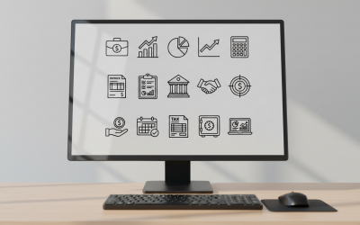 Finance &amp;amp; Business Line Icons – Accounting, Tax &amp;amp; Investment Outline Vector Pack