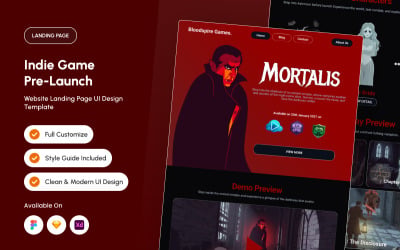 Mortalis - Indie Game Pre-Launch Landing Page