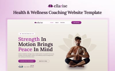Wellarise - шаблон NextJs для коучинга в сфере здоровья и благополучия