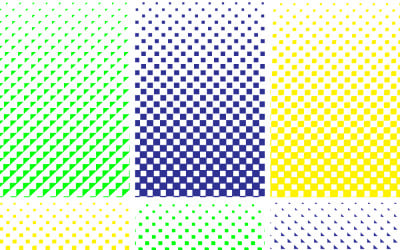 Abstract Geometric Halftone Pattern Background With Colorful Checker Panels And Diagonal Tiles