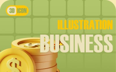 Business V1 3D-Symbol (stilisiert)