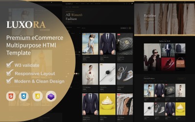 Luxora — Premium e-handelsmall för flera ändamål