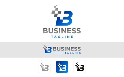 B Pixel – Modern Digital Business Logo Template