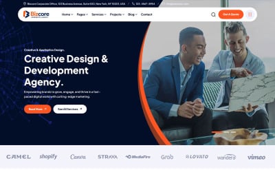 Bizcore – HTML-шаблон для корпоративных сайтов и агентств