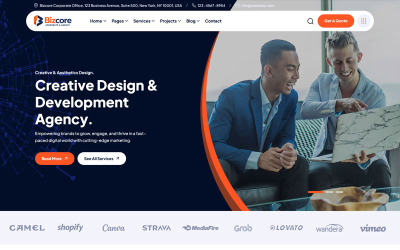 Bizcore – Modelo HTML para Empresas e Agências