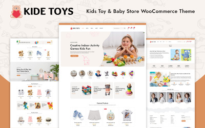 Kide Toys – WooCommerce WordPress-Theme für Kinderspielzeug und Babyartikel
