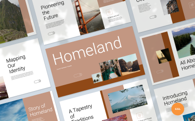 Modello di presentazione di Google Slides per la patria