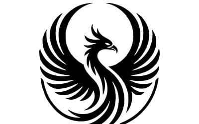 Luxury Phoenix Football Club Logo Design in Black