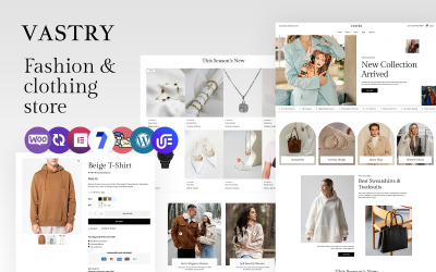 Vastry — многоцелевая тема WooCommerce для магазина модной одежды и аксессуаров.