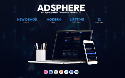 Ads Agency – Digital Marketing &amp;amp; Advertising HTML Template