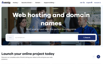 Aventohost WHMCS och HTML-hostingtema