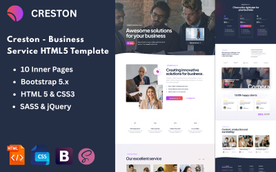 Creston - Шаблон HTML5 для бизнес-услуг