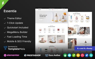 Essentia – Prestashop-Theme für Beauty- und Kosmetikgeschäfte