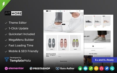Fitmore - Thème Prestashop pour boutique de chaussures de sport
