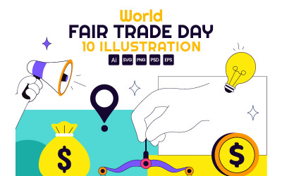 10 World Fair Trade Day Illustration