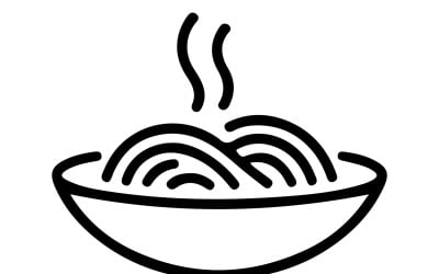 Minimalist Pasta Logo Design for Parmell Food