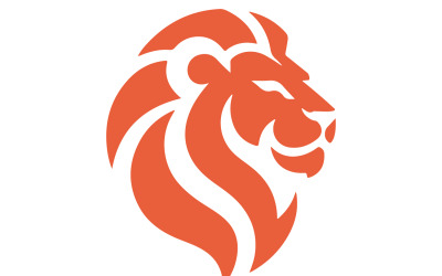 Modern Geometric Lion Logo Design