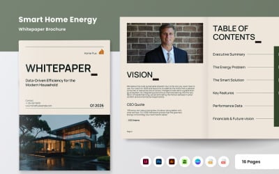Modern Household Energy Efficiency Whitepaper Brochure