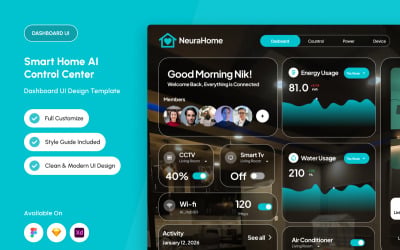 Neura Home — Adaptive AI Smart Living UI
