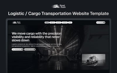 Roadrush: Logistiek/vrachtvervoer Next.js-sjabloon